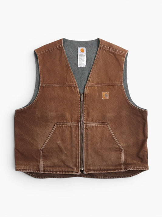 Lined Vest - Brown