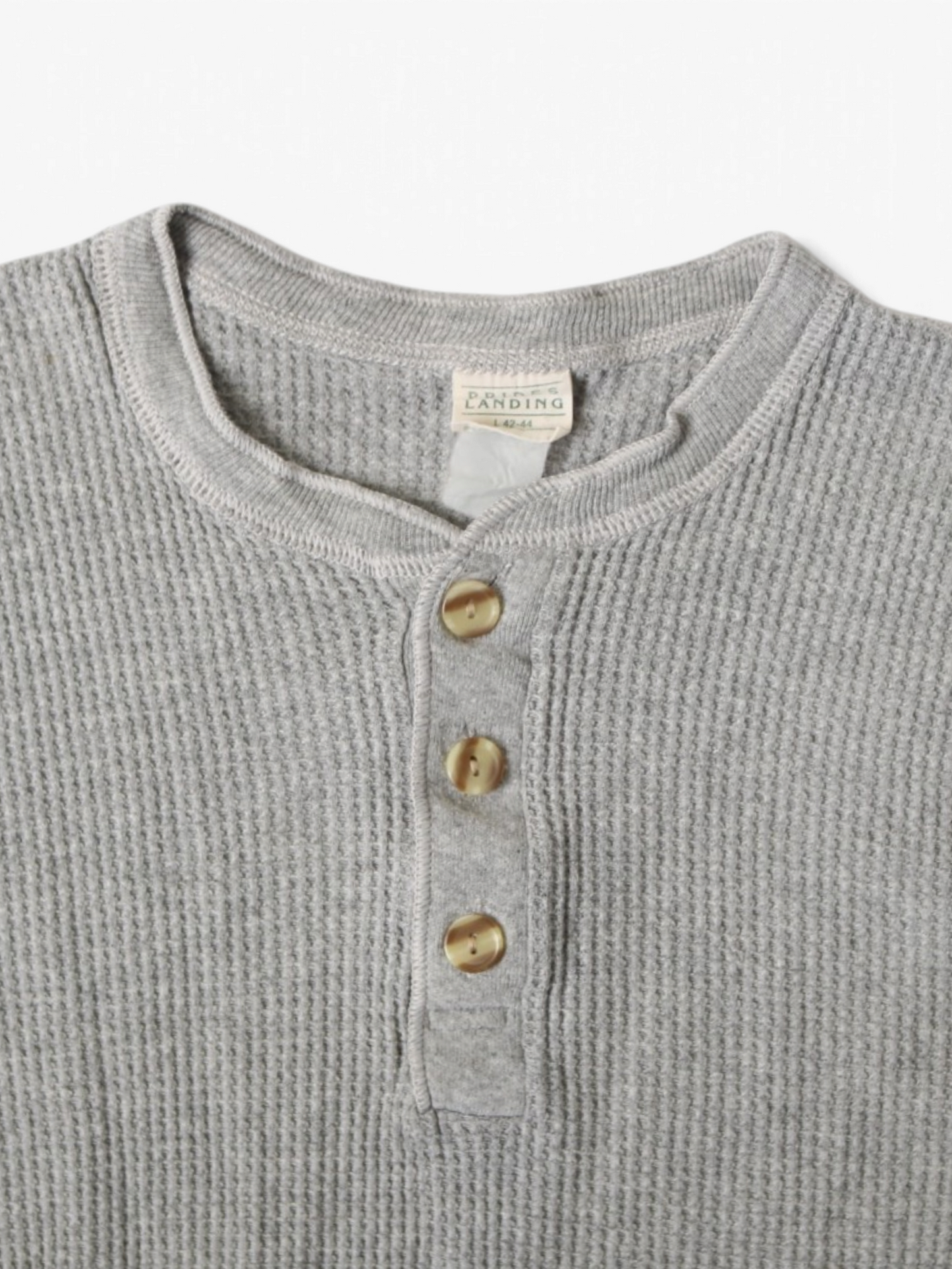 'Prides Landing' Waffle Henley Thermal