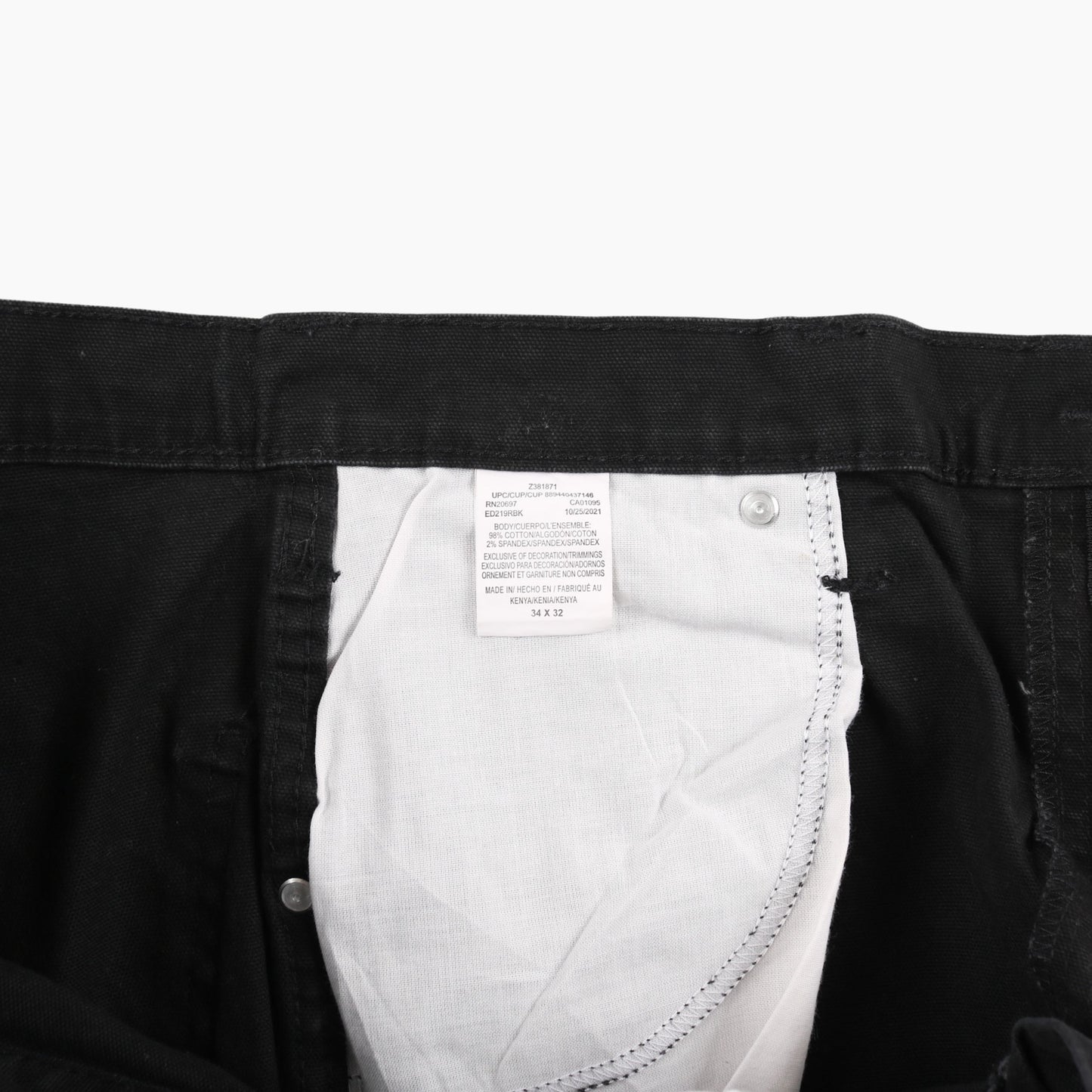 Vintage Carpenter Pants - Black - 34/32 - American Madness