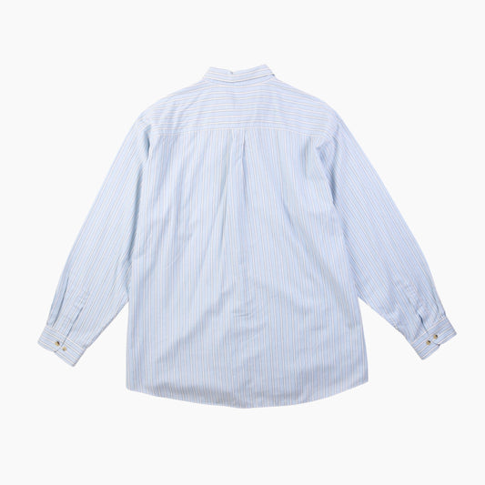 Vintage Shirt - Blue And White Stripe - American Madness