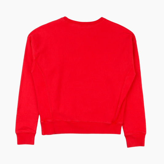 Embroidered Hooded Sweatshirt - Red - American Madness