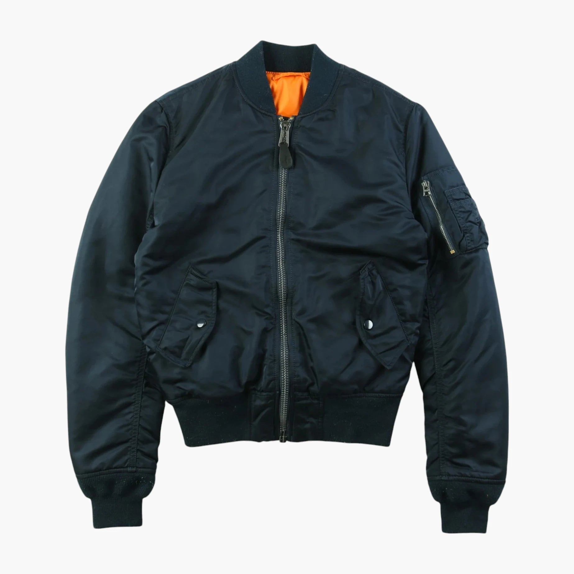 Alpha industries/Vintage MA-1 縦ステッチ Navy Vintage Alpha Industries MA-1 Bomber Jacket | American Madness
