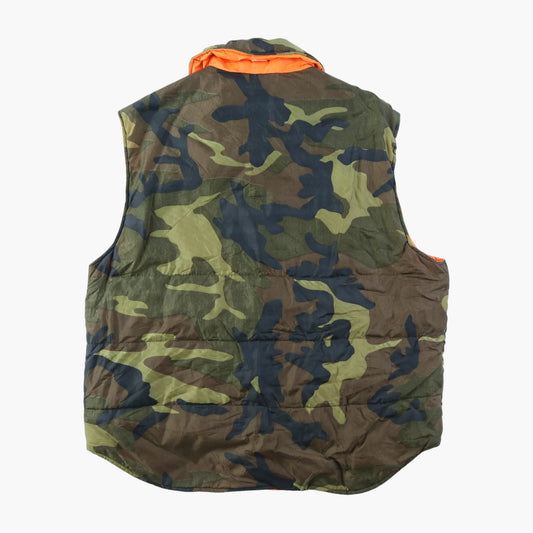 Vintage Woodland Camo Puffer Vest