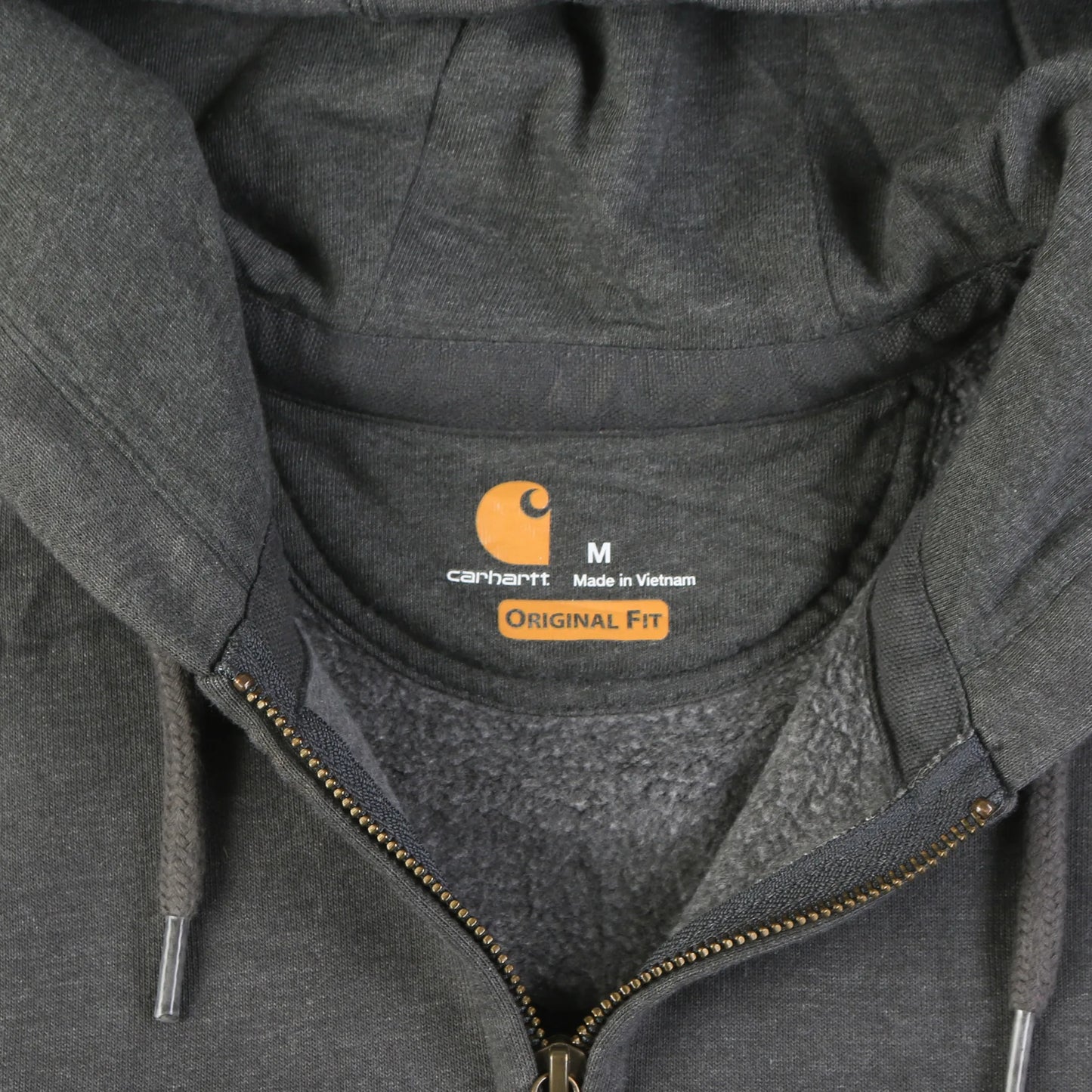 Vintage Zip Hoodie - Grey