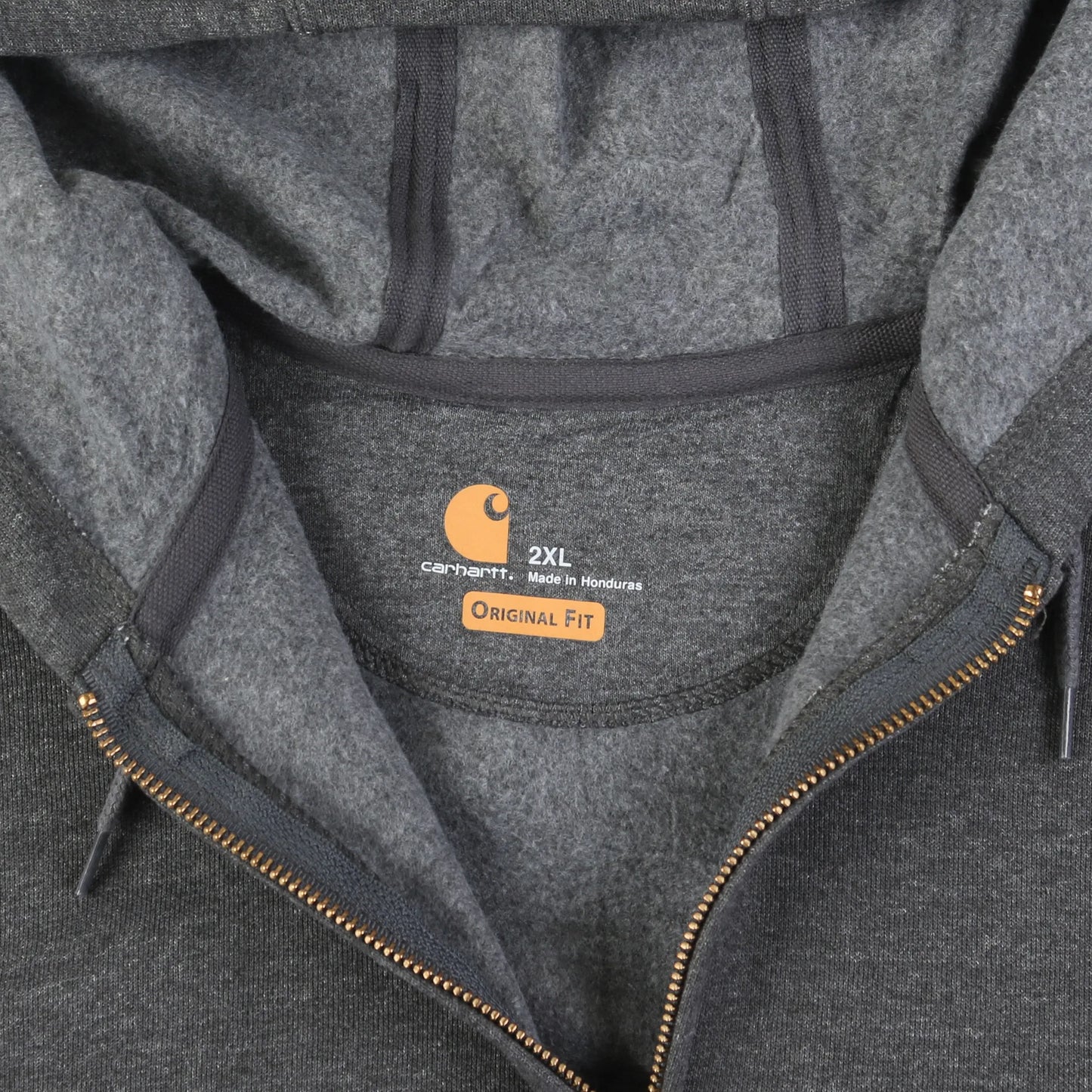 Vintage Zip Hoodie - Grey