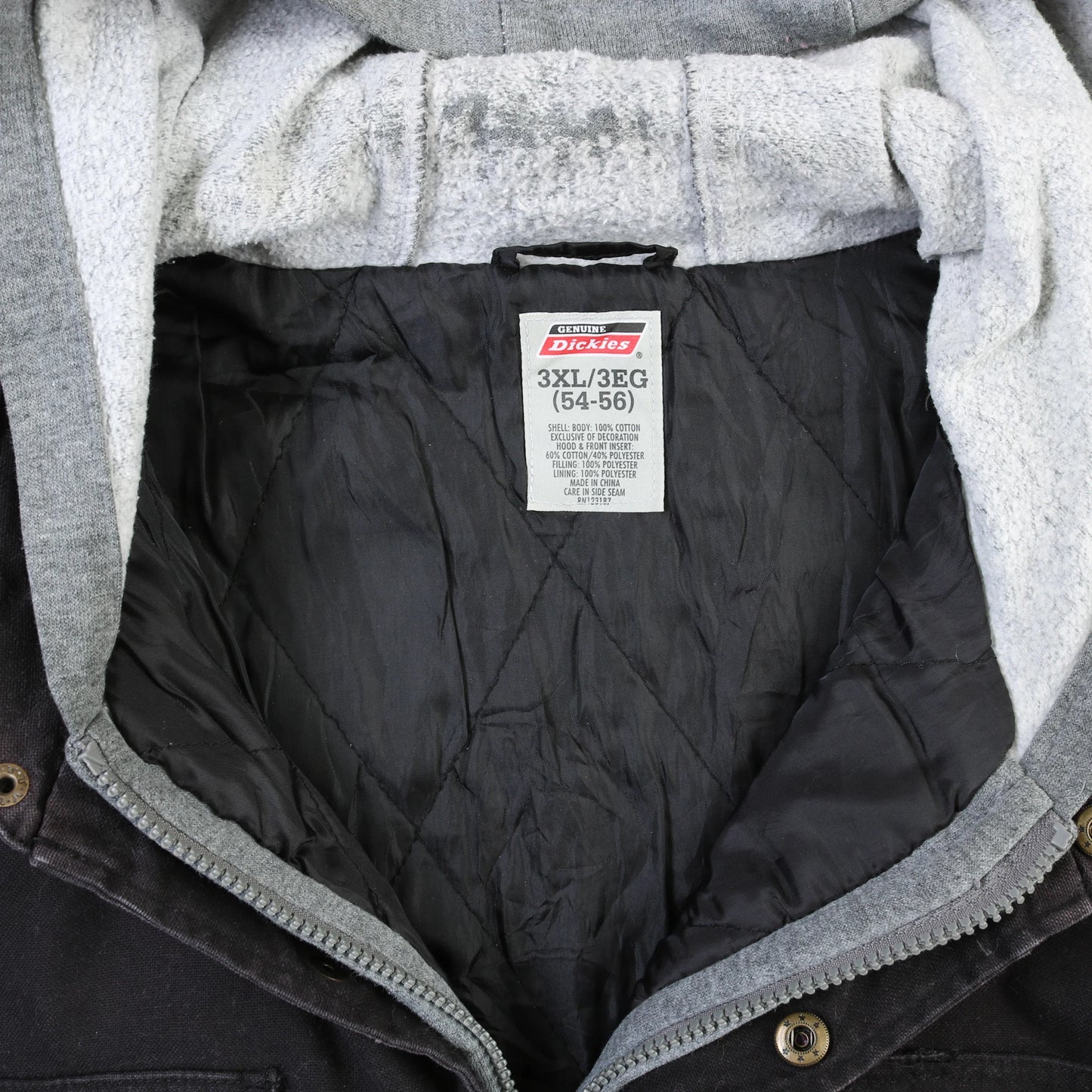 Hooded Work Jacket - Black