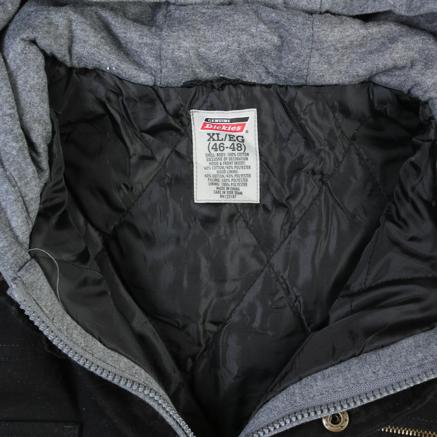 Hooded Work Jacket - Black