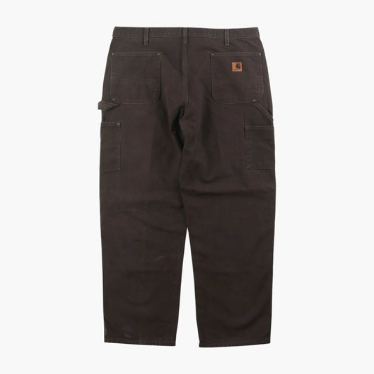 Vintage Double Knee Carpenter Pants - Brown - 38/30