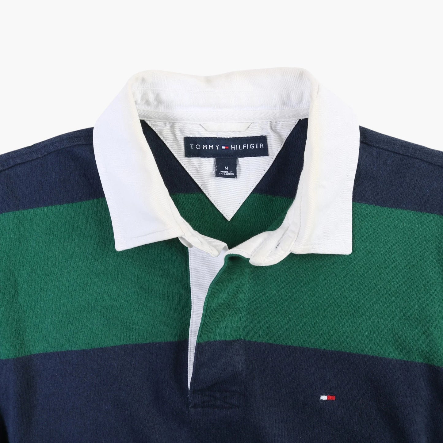 Tommy Hilfiger Rugby Shirt - Green Stripe