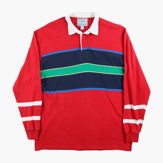 Lands End Rugby Shirt - Red
