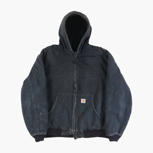 Hooded Work Jacket - Black