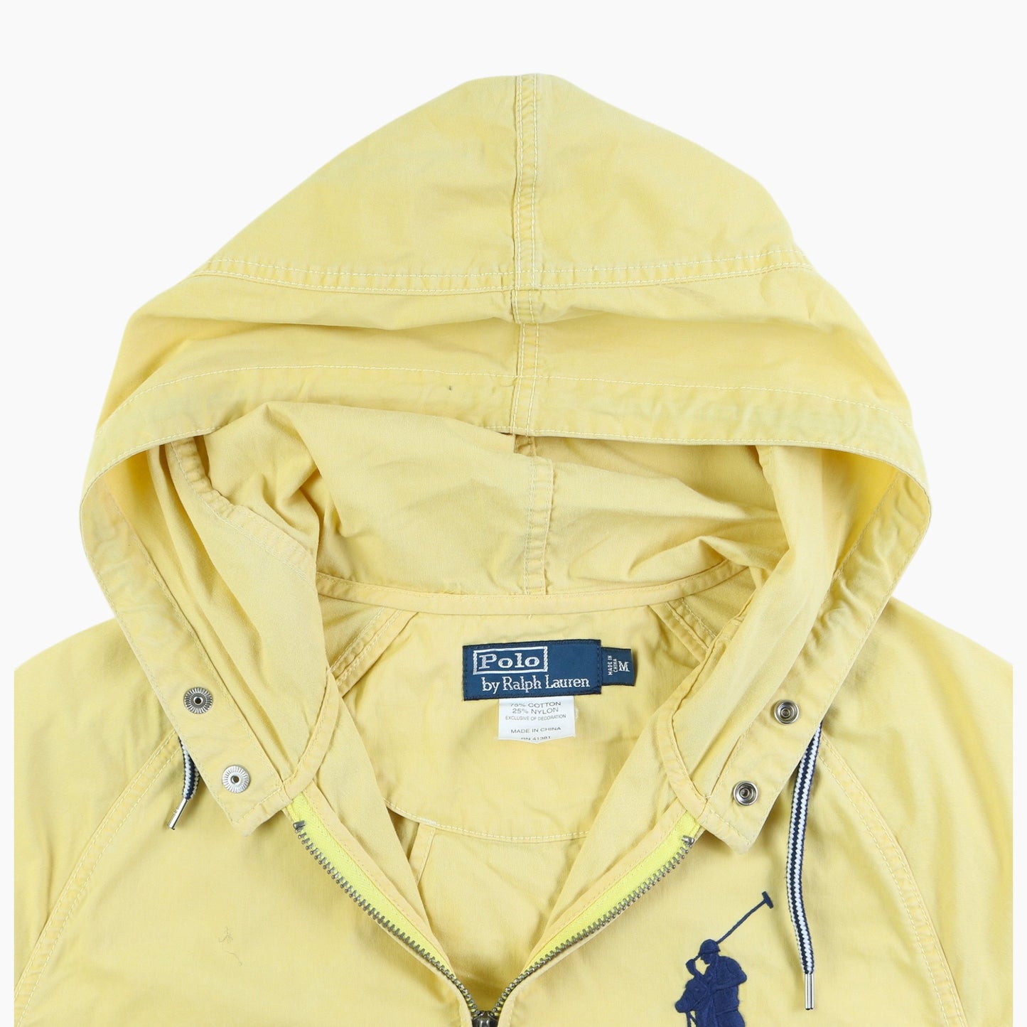 Vintage Hooded Jacket - Yellow