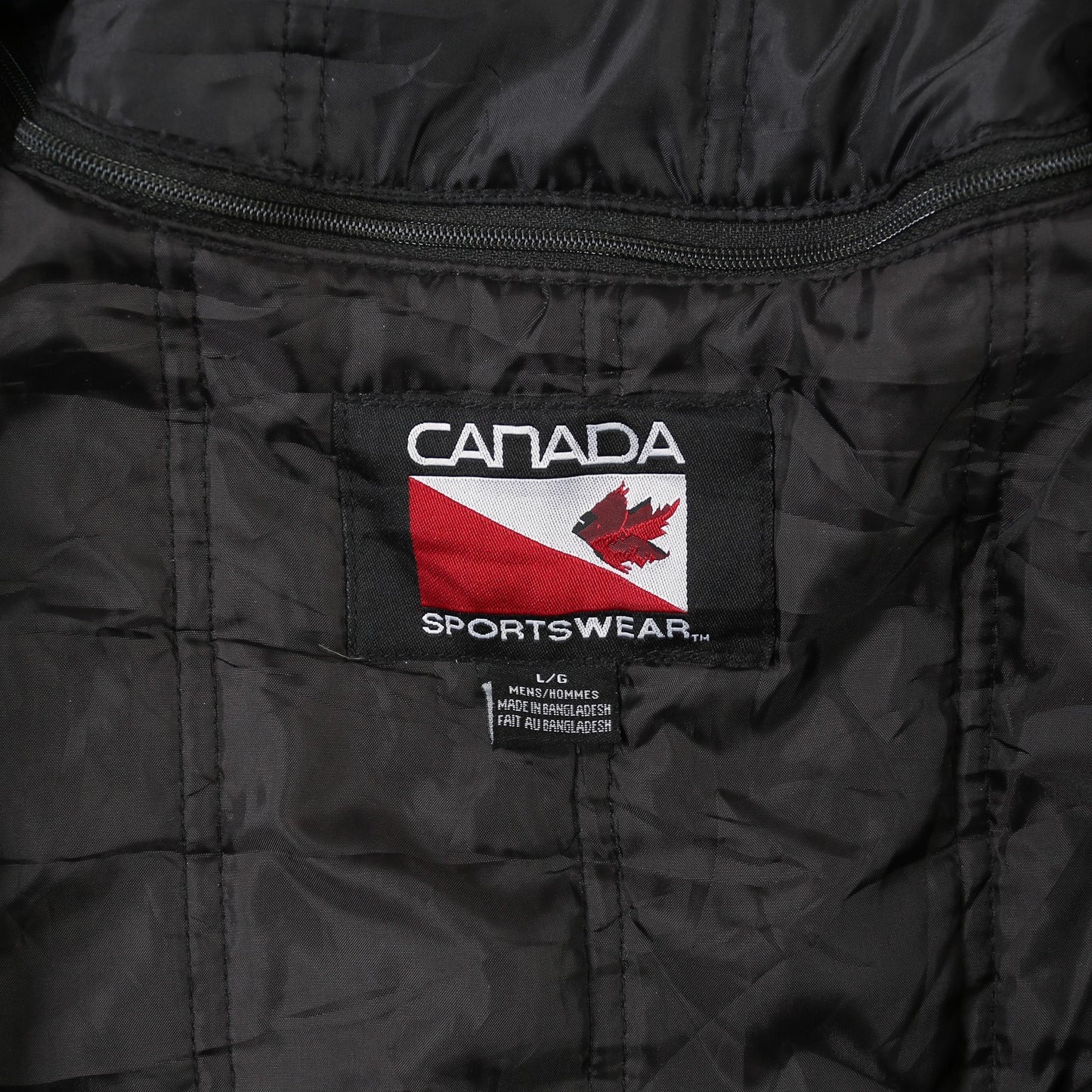 Vintage Varsity 'FCL' Bomber Jacket - Black