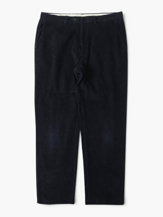 Vintage Corduroy Trousers - Navy - 35/32