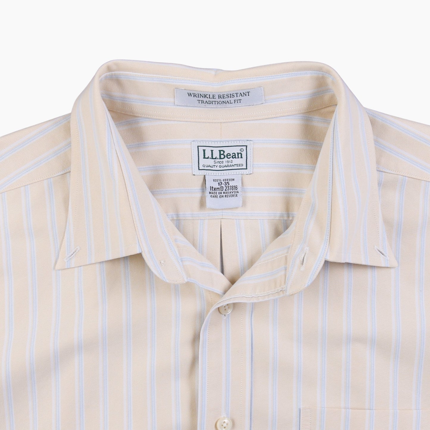 Vintage Shirt - Yellow And Blue Stripe - American Madness