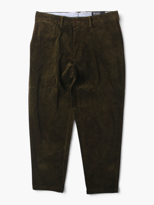 Vintage Corduroy Trousers - Khaki - 36/32