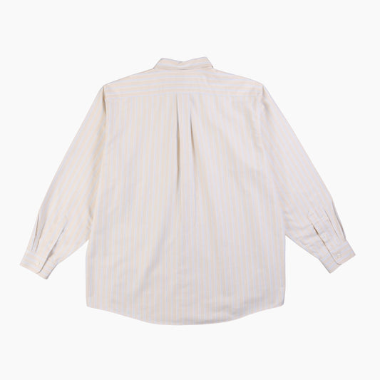 Vintage Shirt - Yellow And Blue Stripe - American Madness