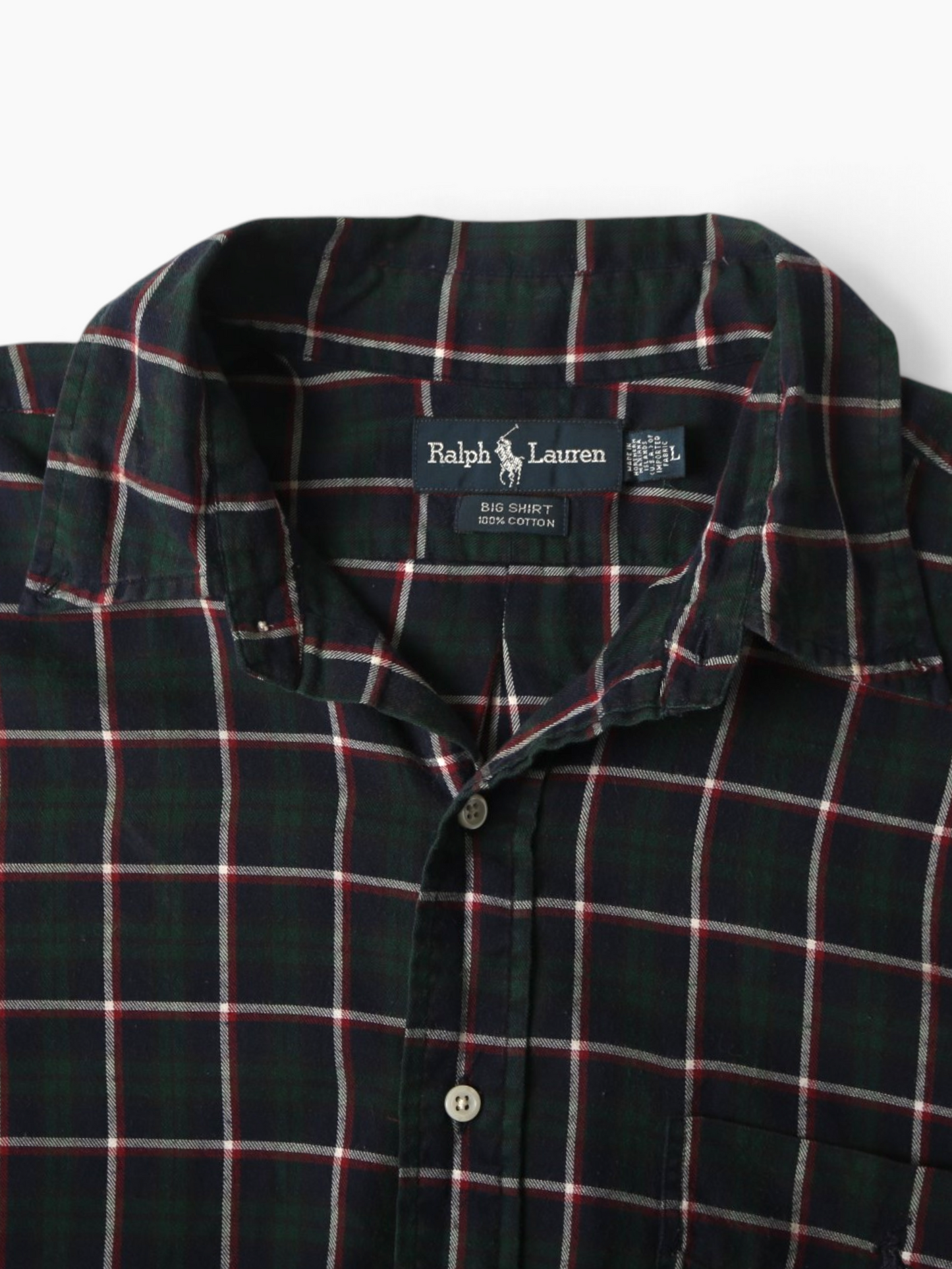 Vintage Shirt - Green Check