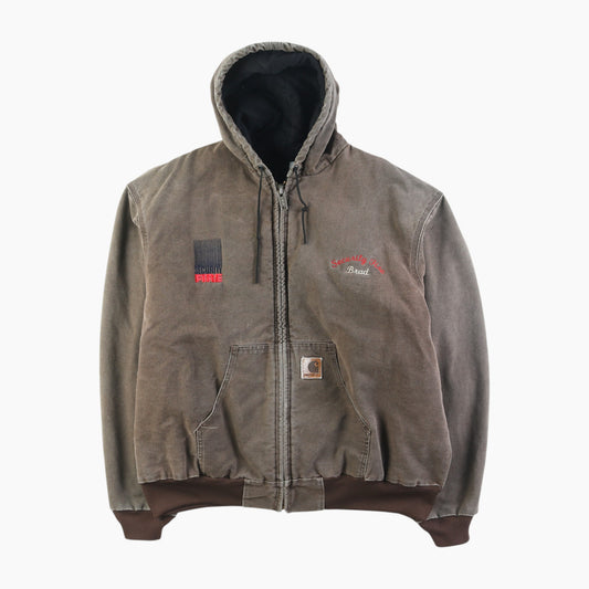 Hooded Active Jacket - Brown