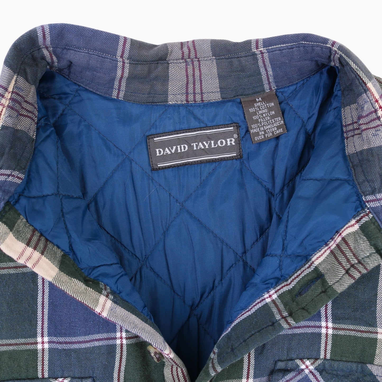 Vintage Flannel Overshirt - Blue Check - American Madness
