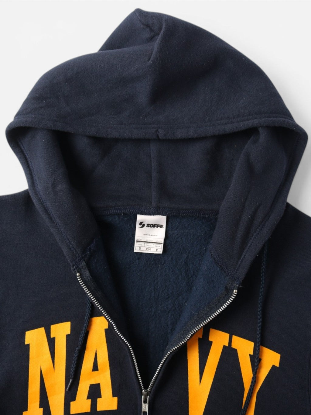 'US Navy' Zipped Hooded Sweatshirt