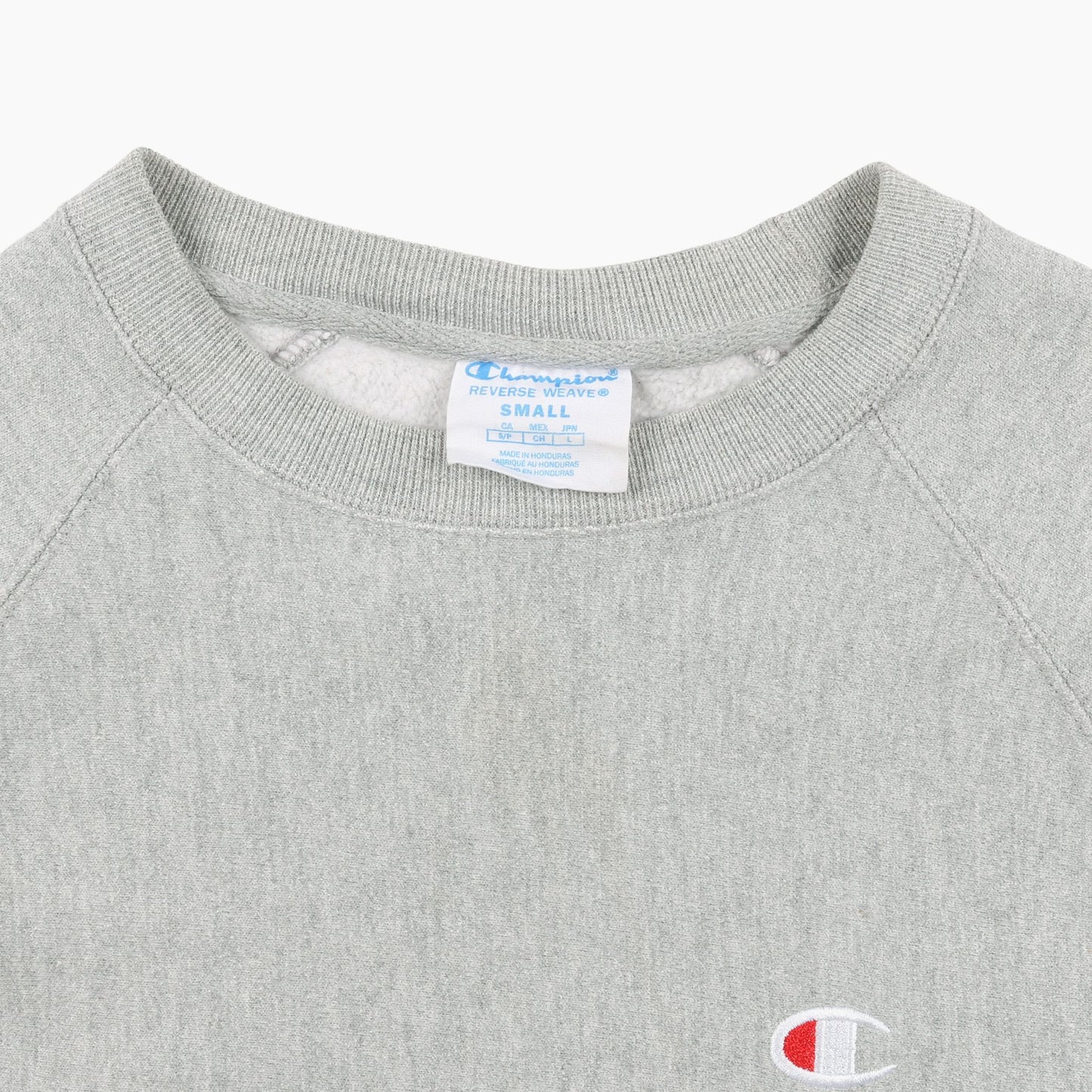 Embroidered Cutoff Sweatshirt - Grey - American Madness