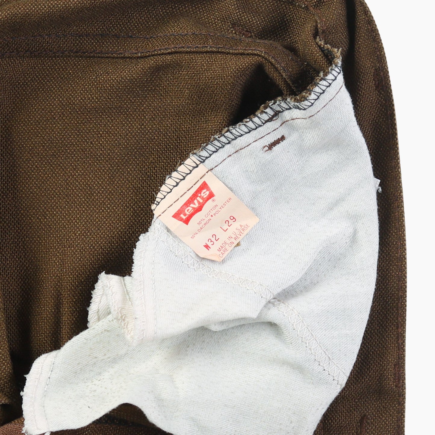 Vintage Sta-Prest Workwear Pants - Brown - 32" 29" - American Madness