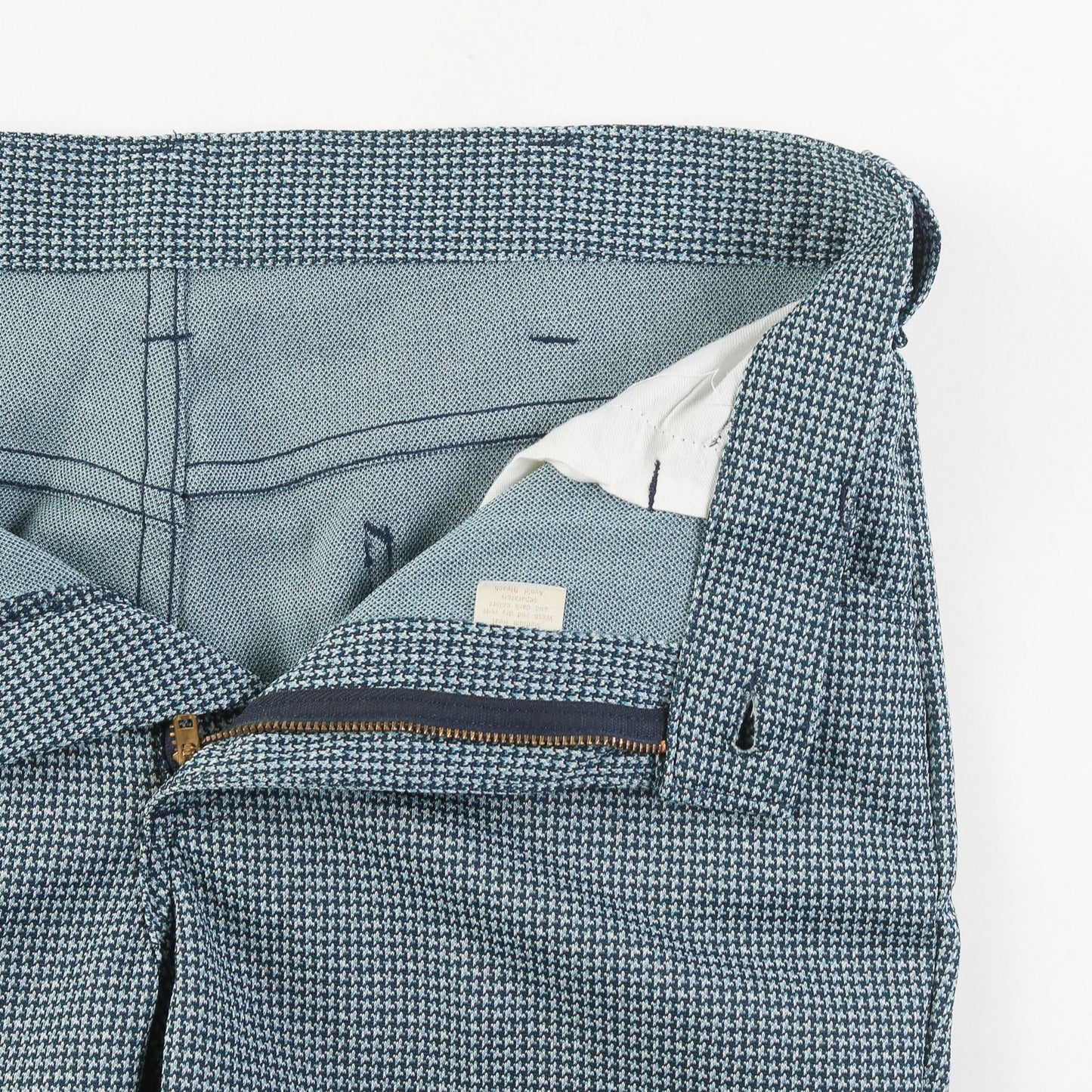 Vintage Workwear Pants - Blue Dogtooth - 30" 32" - American Madness