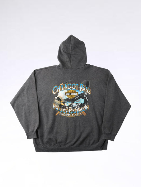 'Chilkoot Pass' Hooded Sweatshirt - Grey