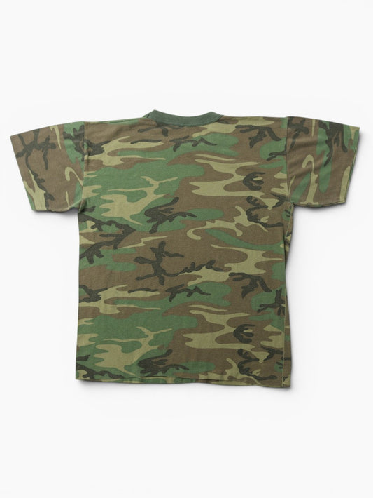 Single Stitch Woodland Camouflage T-Shirt