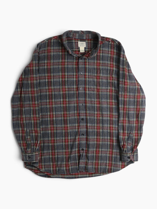 Vintage Flannel Shirt - Grey Check