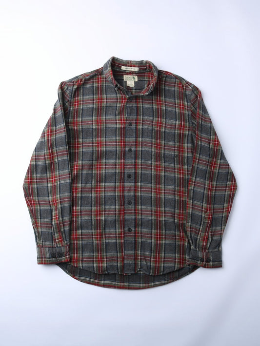 Vintage Flannel Shirt - Grey Check