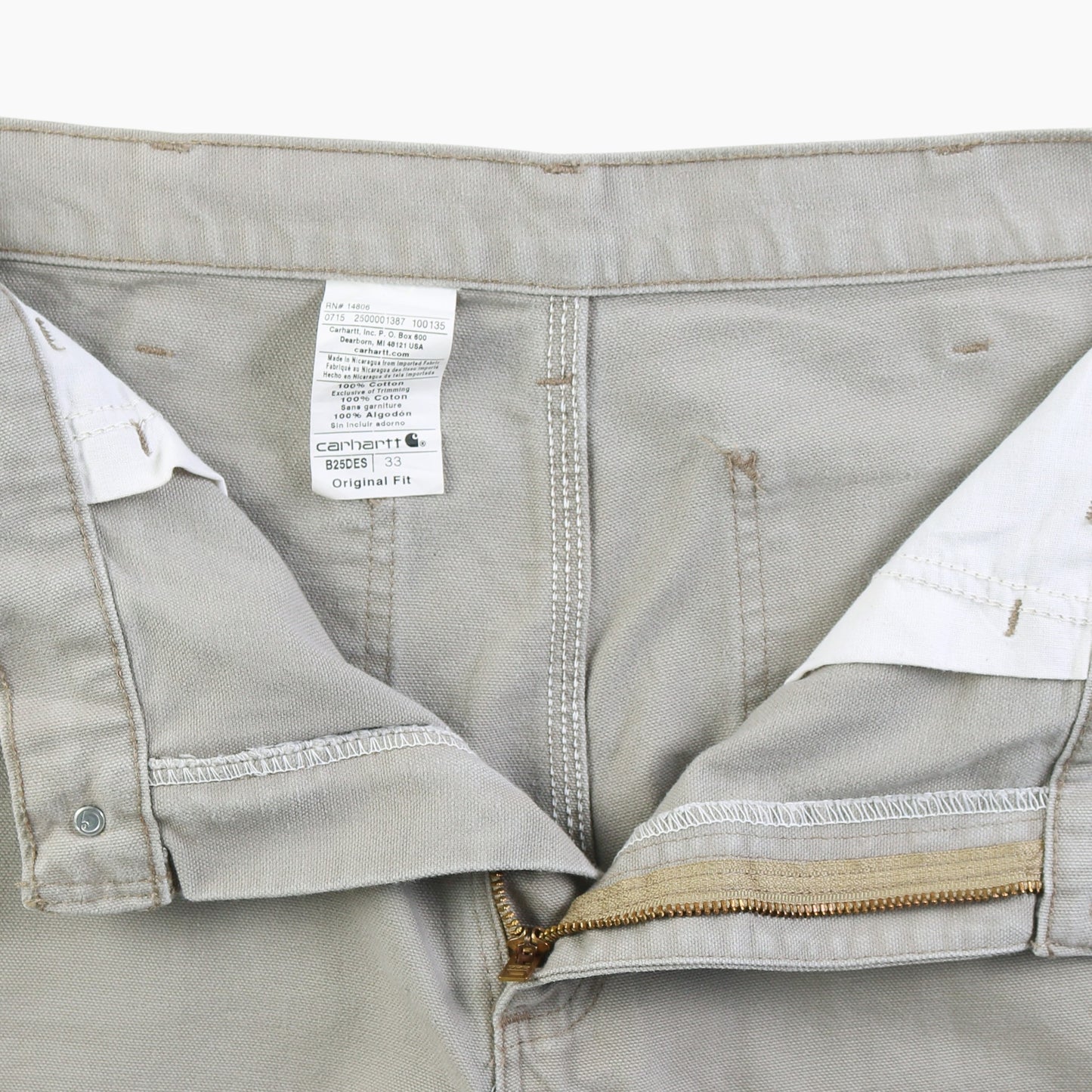 Carpenter Shorts - Stone - 33"