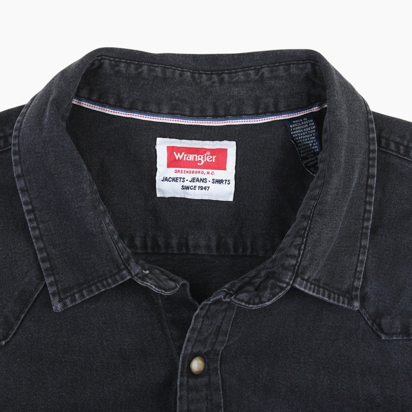 Western Denim Shirt - Black