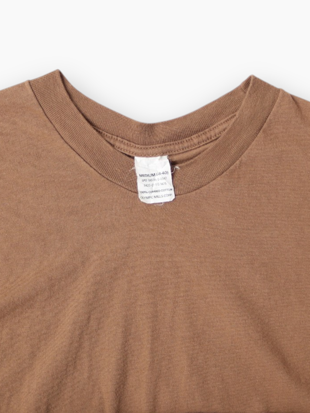 Khaki Single Stitch T-Shirt