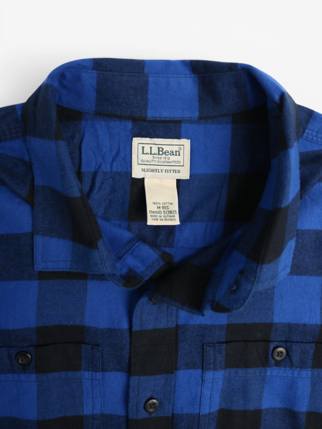 Vintage Flannel Shirt - Blue Check