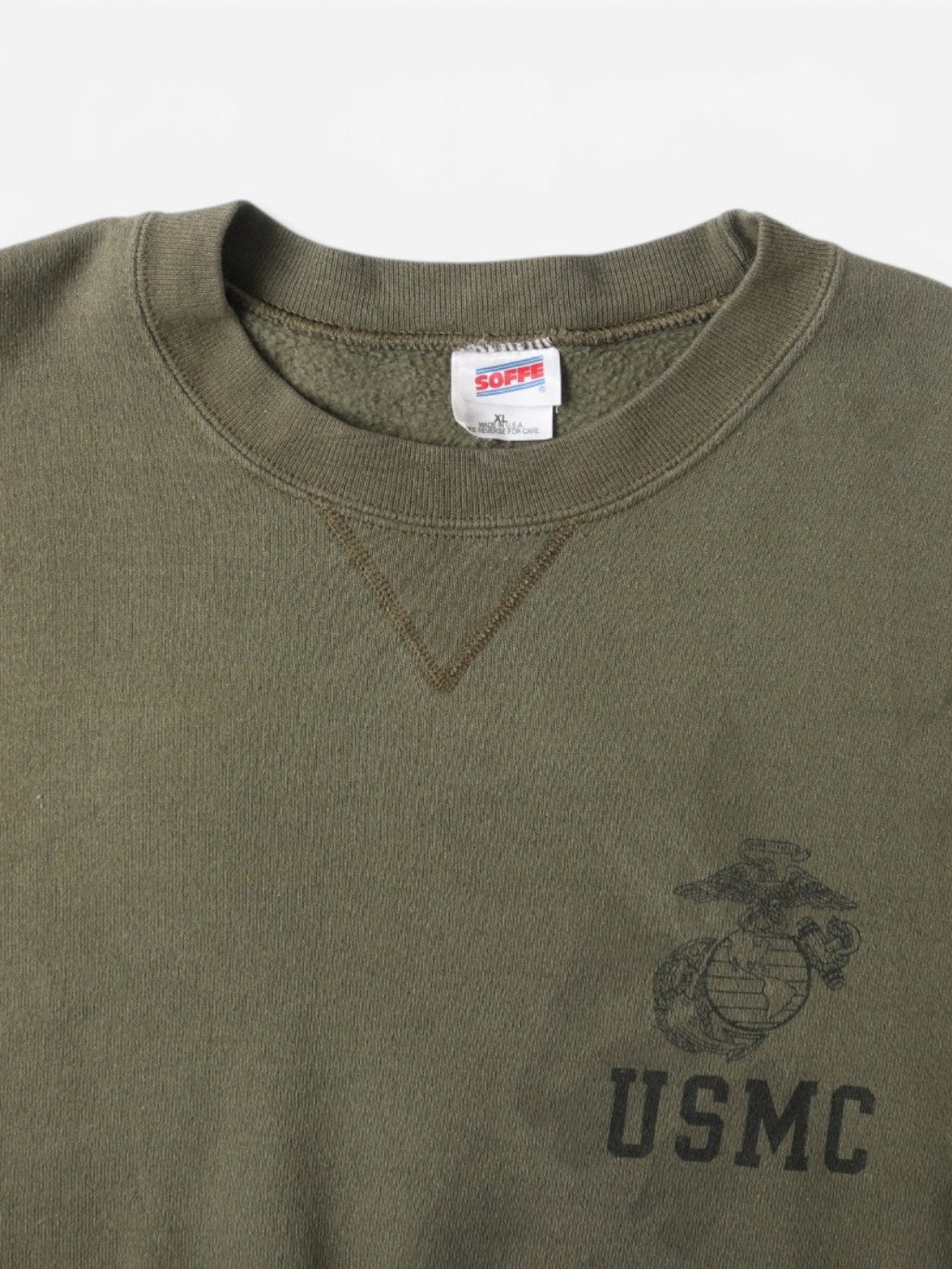 'USMC' Zipped Hooded Sweatshirt