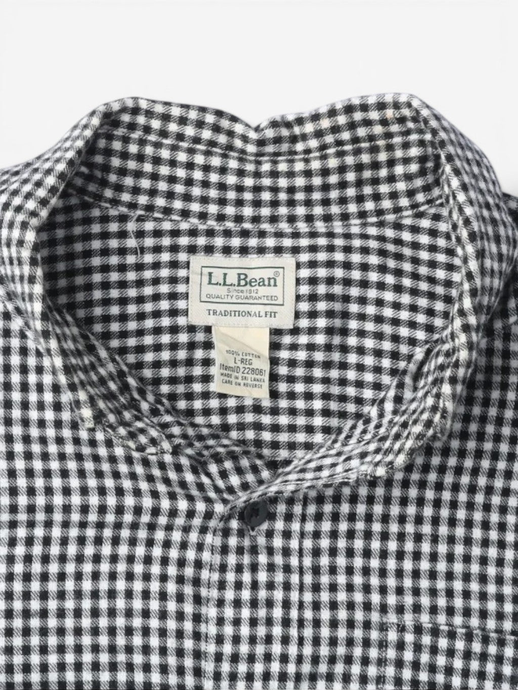 Vintage Flannel Shirt - Black Check