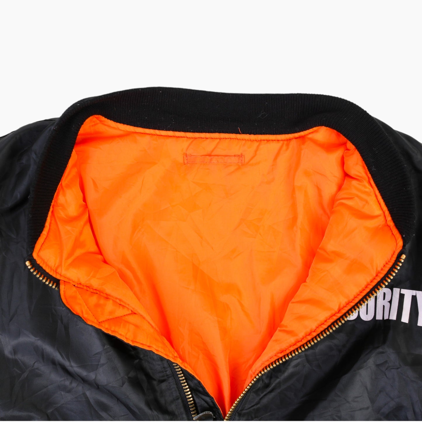 Vintage 'Security' MA-1 Bomber Jacket - American Madness