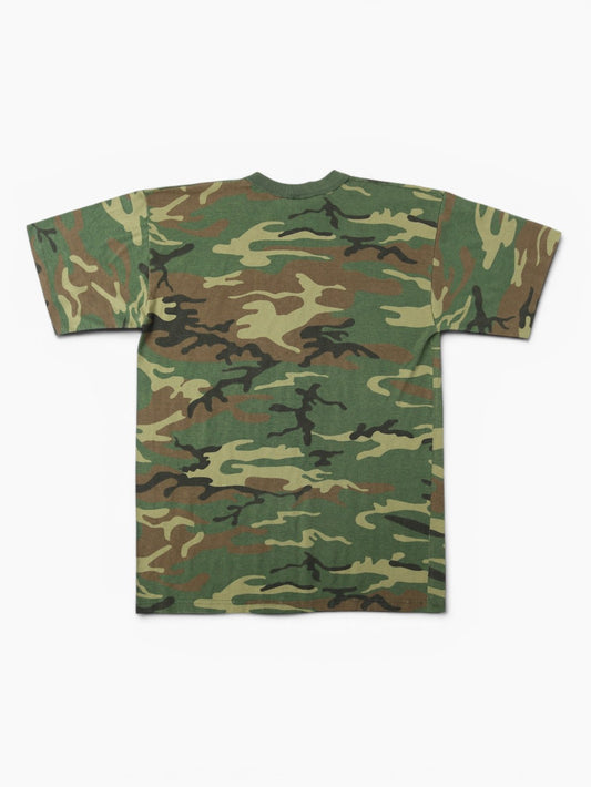 Single Stitch Woodland Camouflage T-Shirt