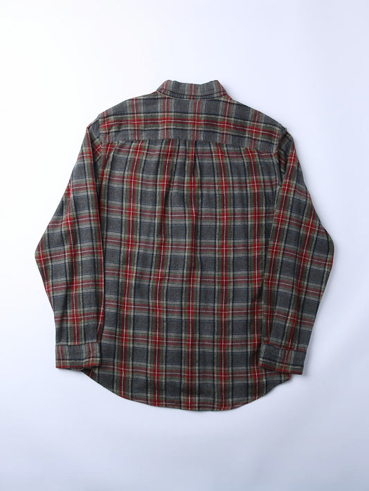 Vintage Flannel Shirt - Grey Check