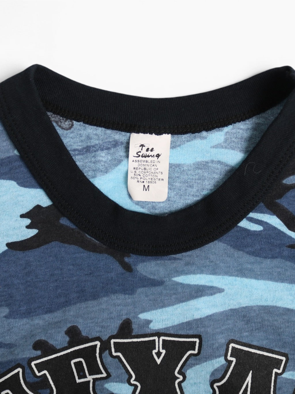 'Texas' Woodland Camouflage T-shirt - Blue
