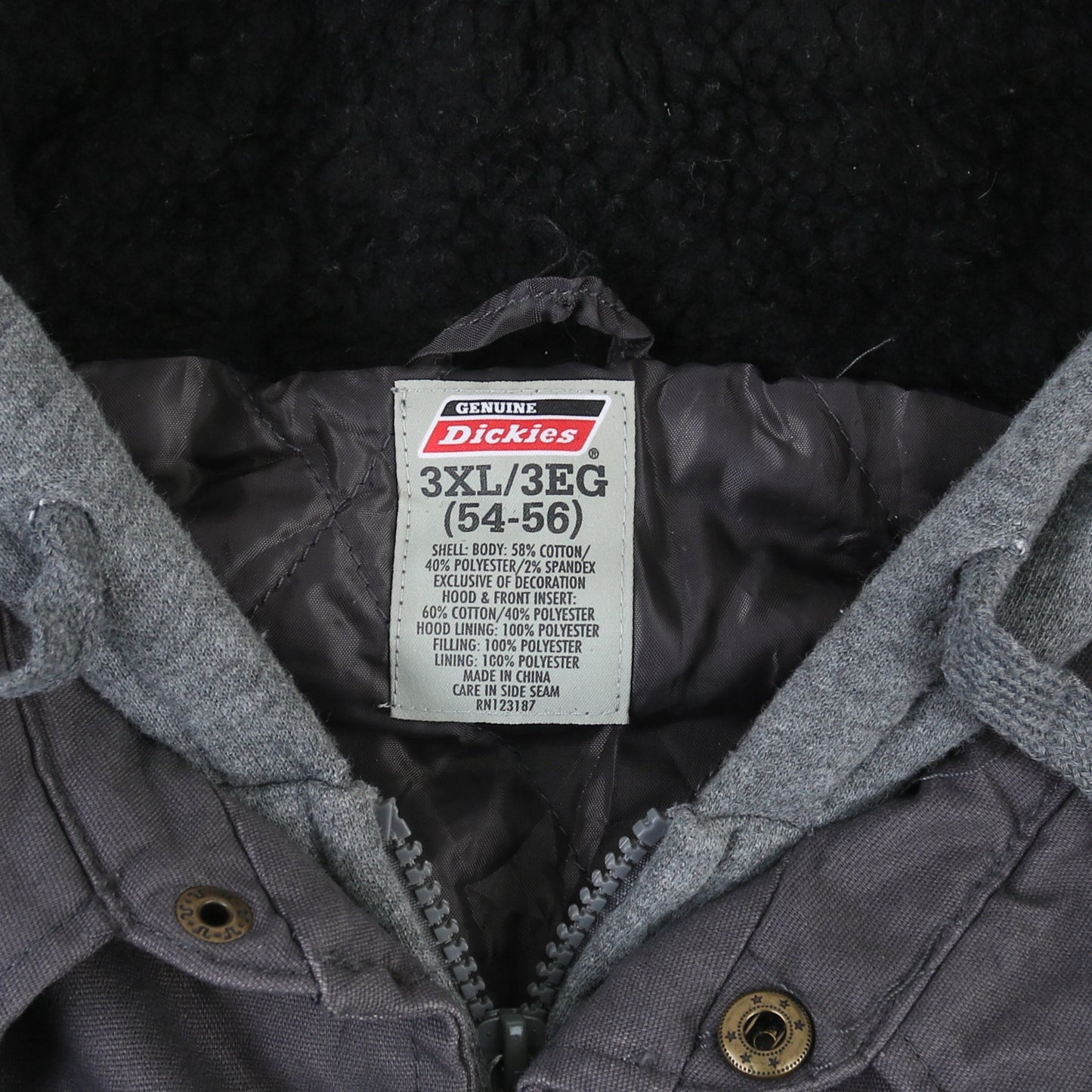 Hooded Work Jacket - Grey