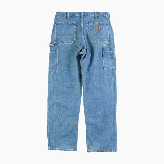 Vintage Double Knee Carpenter Pants - Denim - 34/32