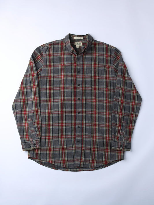 Vintage Flannel Shirt - Grey Check