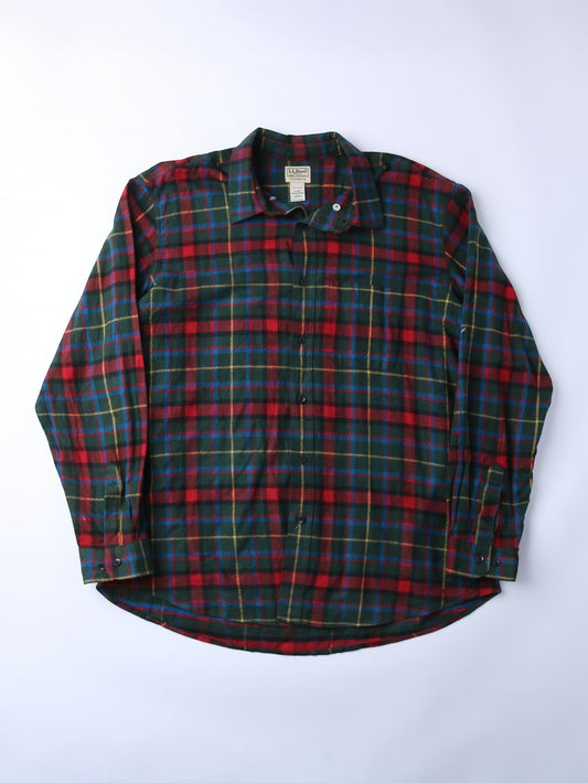 Vintage Flannel Shirt - Red Check
