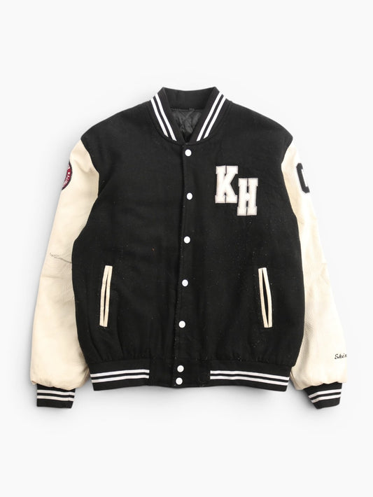 Vintage Varsity 'KH' Bomber Jacket