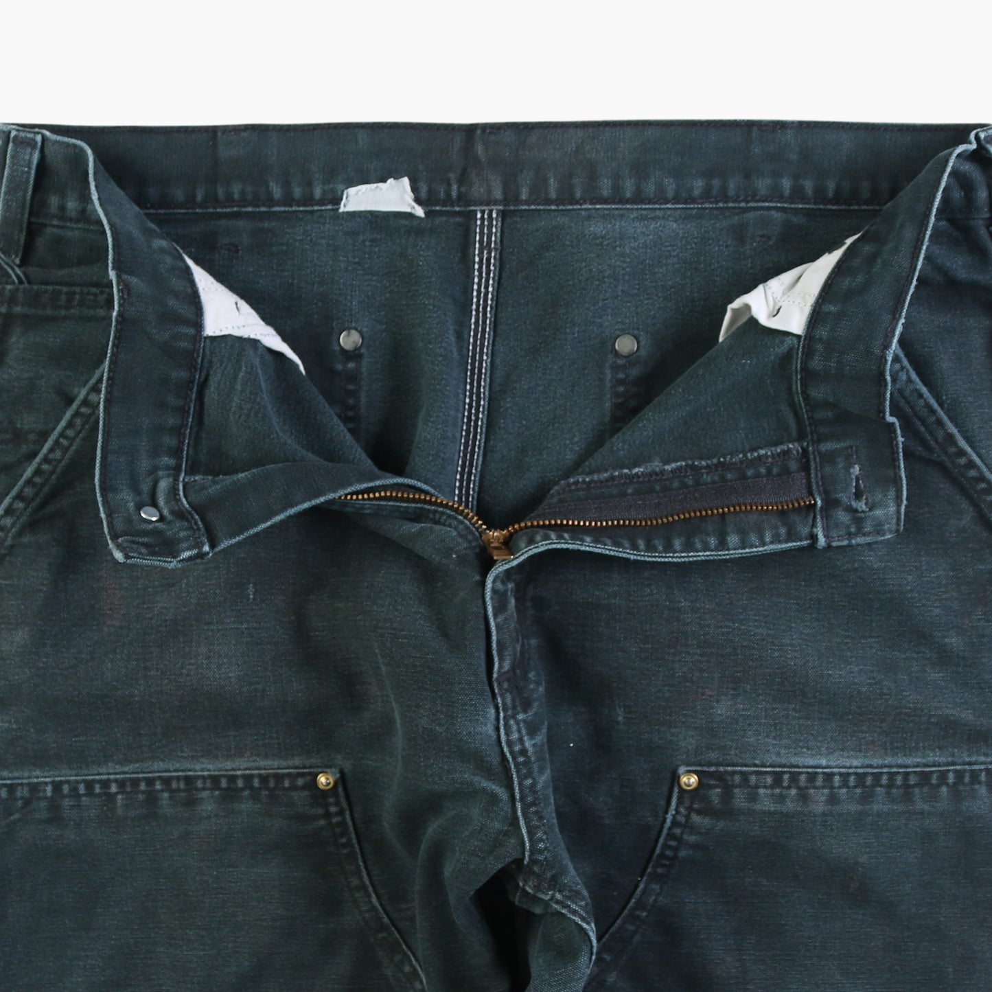 Vintage Double Knee Carpenter Pants - Black - 36/34