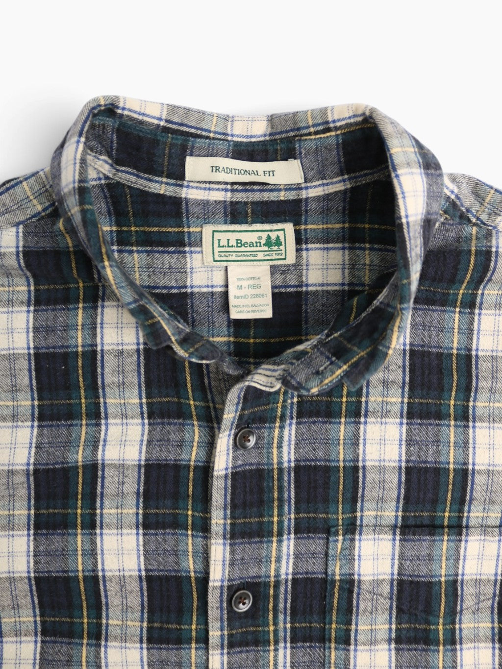 Vintage Flannel Shirt - Navy