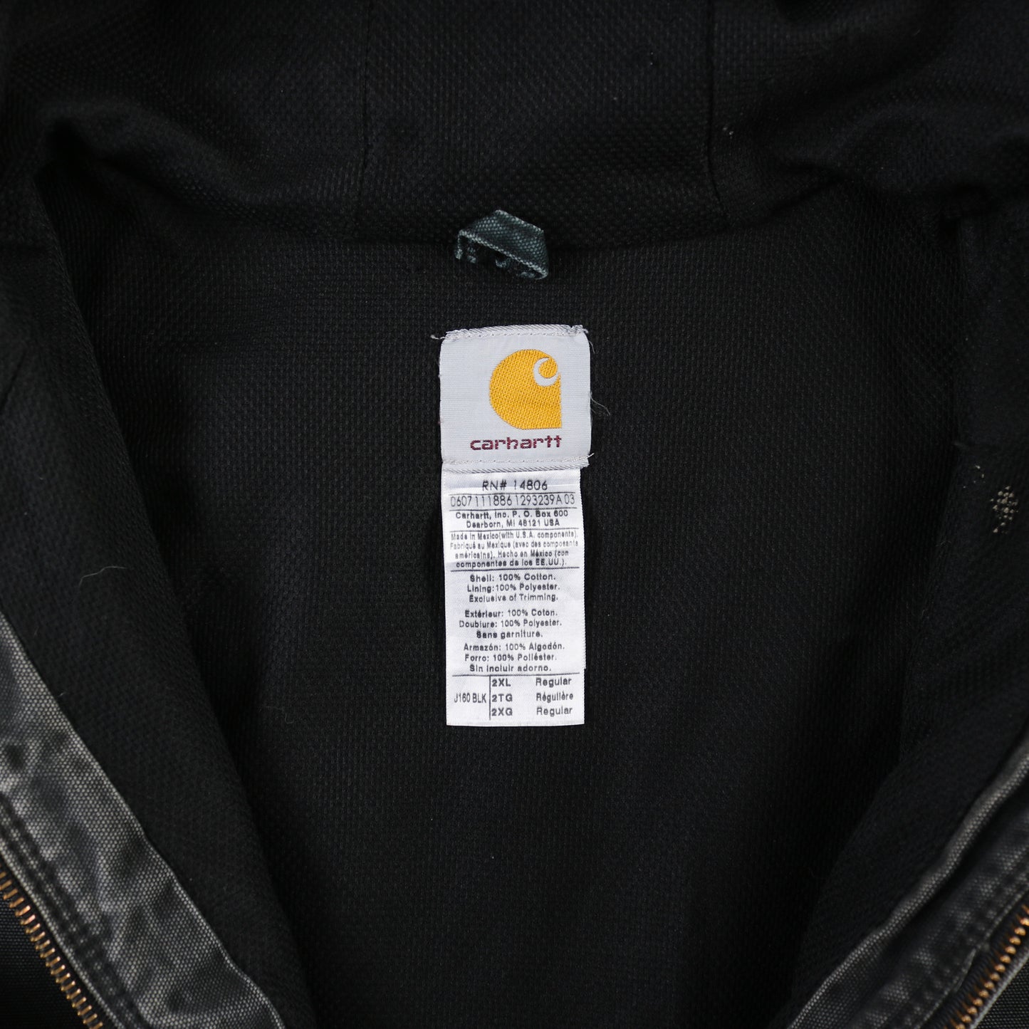 Hooded Active Jacket - Black